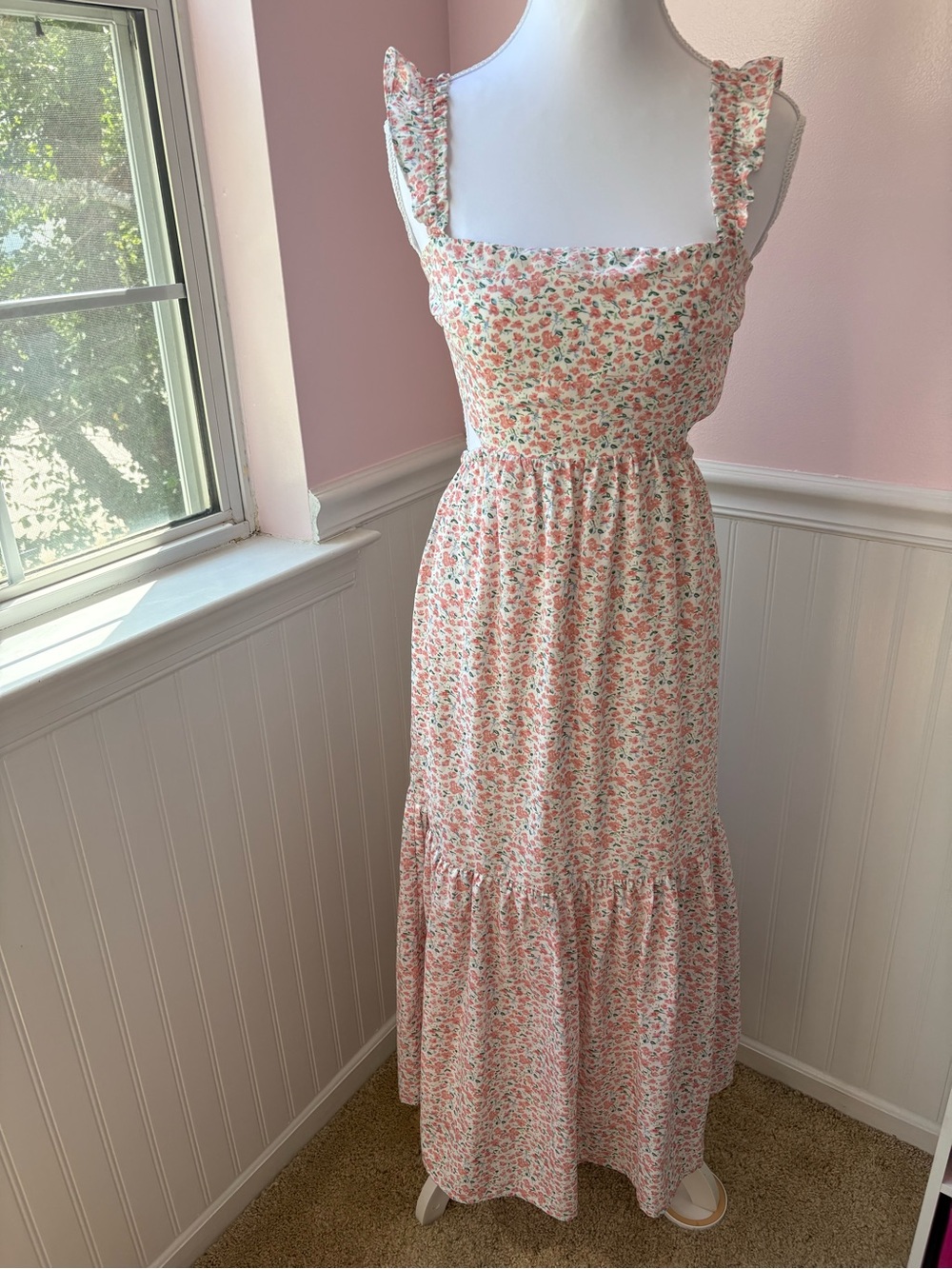 Altard State Floral Ruffle Maxi Dress